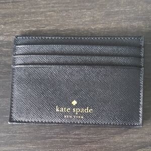 Kate Spade Black and Gold Card Holder